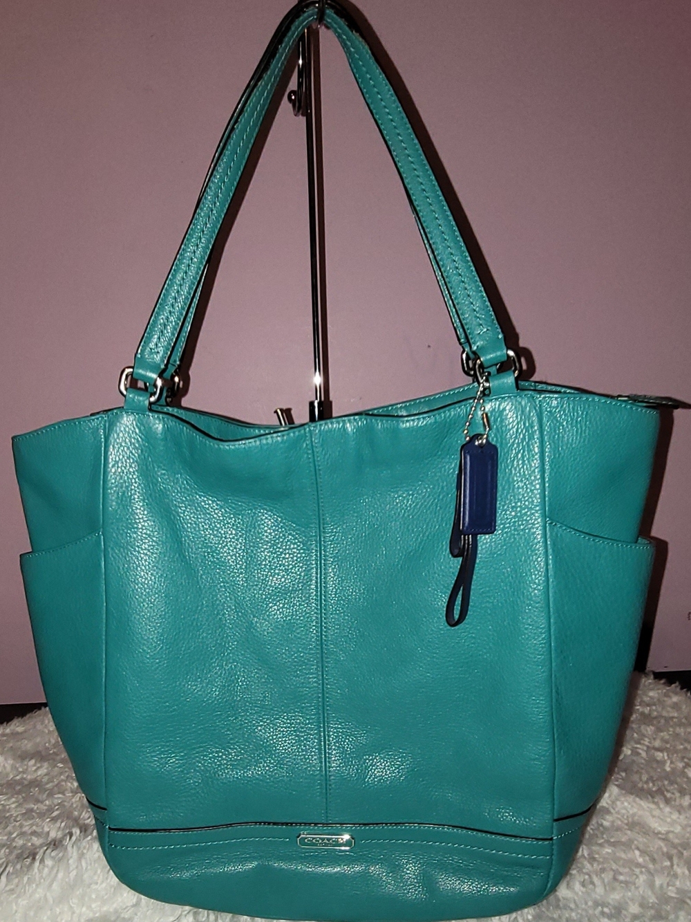 Authentic Coach 2013 Park Carrie Pebbled Leather North/South Tote Bag F23662